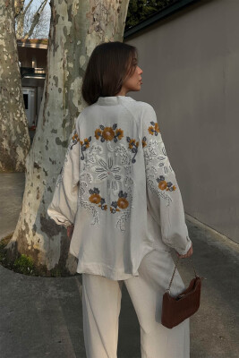 Bej Natural Oversize Kimono 6YXK4-49098-25 - 6